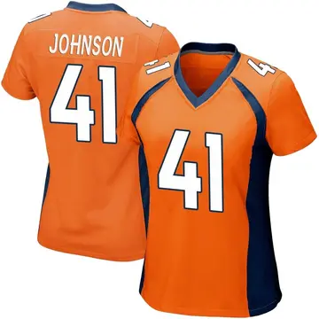 Nike Jamar Johnson Women's Game Denver Broncos Orange Team Color Jersey