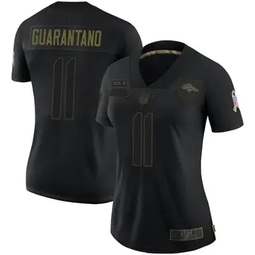 Nike Jarrett Guarantano Women's Limited Denver Broncos Black 2020 Salute To Service Jersey