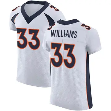 Nike Javonte Williams Men's Elite Denver Broncos White Vapor Untouchable Jersey