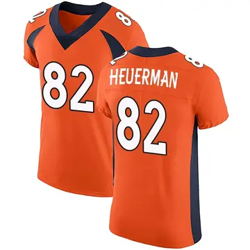 Nike Jeff Heuerman Men's Elite Denver Broncos Orange Team Color Vapor Untouchable Jersey