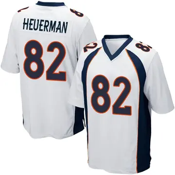 Nike Jeff Heuerman Men's Game Denver Broncos White Jersey