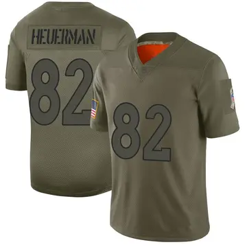 Nike Jeff Heuerman Men's Limited Denver Broncos Camo 2019 Salute to Service Jersey
