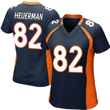 Nike Jeff Heuerman Women's Game Denver Broncos Navy Blue Alternate Jersey