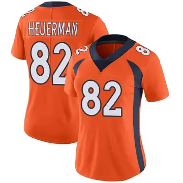 Nike Jeff Heuerman Women's Limited Denver Broncos Orange Team Color Vapor Untouchable Jersey