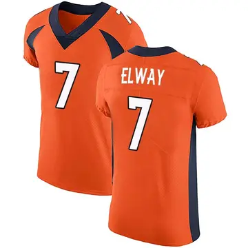 Nike John Elway Men's Elite Denver Broncos Orange Team Color Vapor Untouchable Jersey