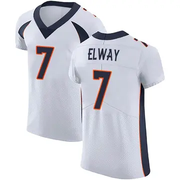 Nike John Elway Men's Elite Denver Broncos White Vapor Untouchable Jersey