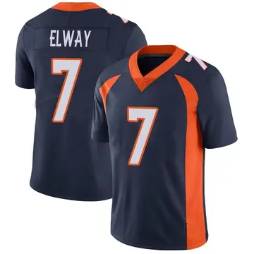 Nike John Elway Men's Limited Denver Broncos Navy Vapor Untouchable Jersey