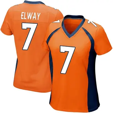 Nike John Elway Women's Game Denver Broncos Orange Team Color Jersey