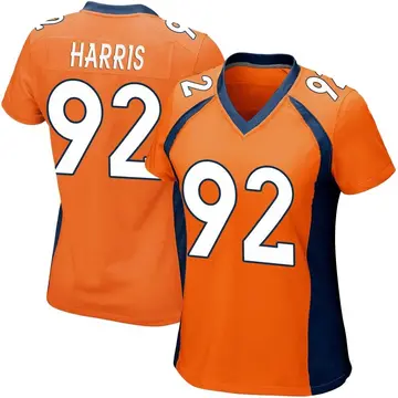 Nike Jonathan Harris Women's Game Denver Broncos Orange Team Color Jersey