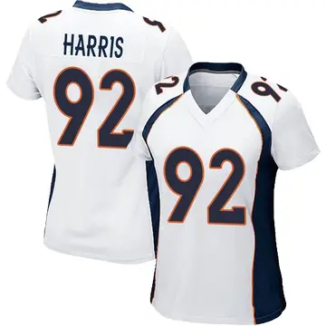 Nike Jonathan Harris Women's Game Denver Broncos White Jersey