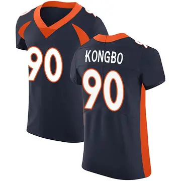 Nike Jonathan Kongbo Men's Elite Denver Broncos Navy Alternate Vapor Untouchable Jersey