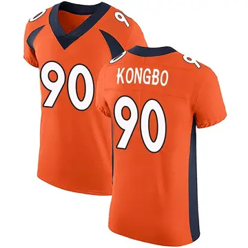 Nike Jonathan Kongbo Men's Elite Denver Broncos Orange Team Color Vapor Untouchable Jersey
