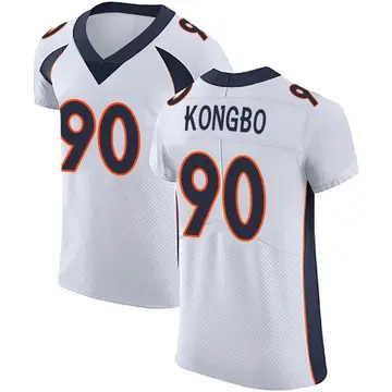 Nike Jonathan Kongbo Men's Elite Denver Broncos White Vapor Untouchable Jersey