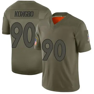 Nike Jonathan Kongbo Men's Limited Denver Broncos Camo 2019 Salute to Service Jersey