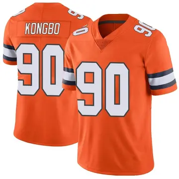 Nike Jonathan Kongbo Men's Limited Denver Broncos Orange Color Rush Vapor Untouchable Jersey