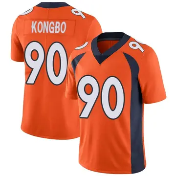 Nike Jonathan Kongbo Men's Limited Denver Broncos Orange Team Color Vapor Untouchable Jersey