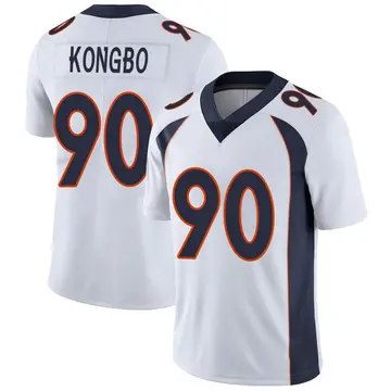 Nike Jonathan Kongbo Men's Limited Denver Broncos White Vapor Untouchable Jersey