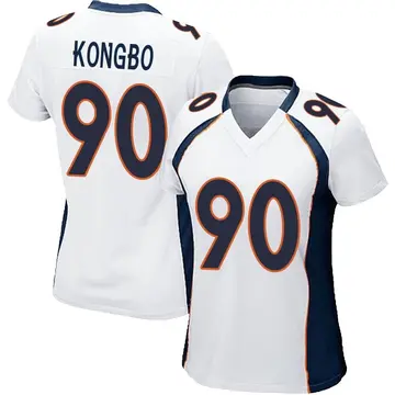 Nike Jonathan Kongbo Women's Game Denver Broncos White Jersey