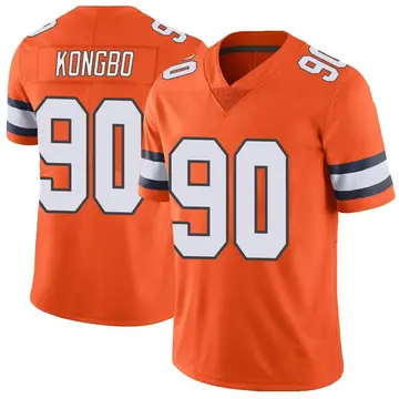 Nike Jonathan Kongbo Youth Limited Denver Broncos Orange Color Rush Vapor Untouchable Jersey