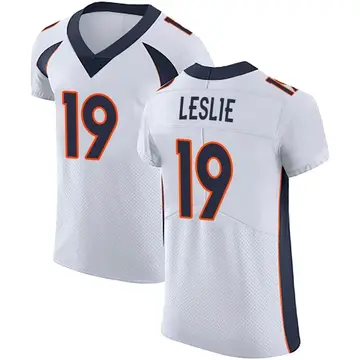 Nike Jordan Leslie Men's Elite Denver Broncos White Vapor Untouchable Jersey