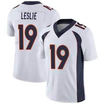 Nike Jordan Leslie Men's Limited Denver Broncos White Vapor Untouchable Jersey