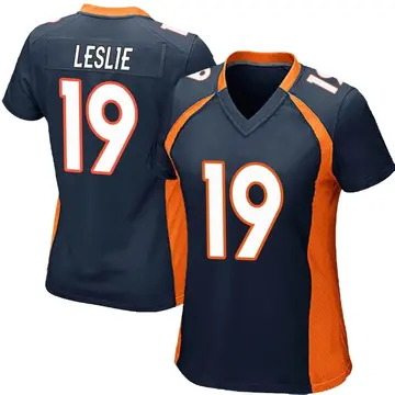 Nike Jordan Leslie Women's Game Denver Broncos Navy Blue Alternate Jersey
