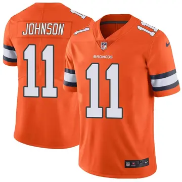 Nike Josh Johnson Men's Limited Denver Broncos Orange Color Rush Vapor Untouchable Jersey