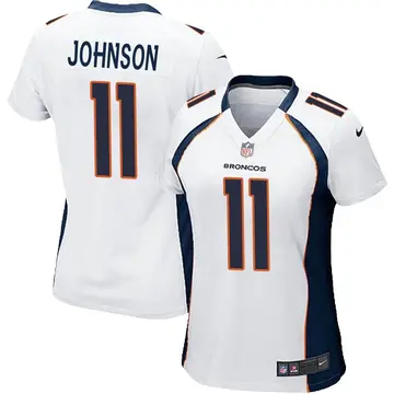 Nike Josh Johnson Women's Game Denver Broncos White Jersey