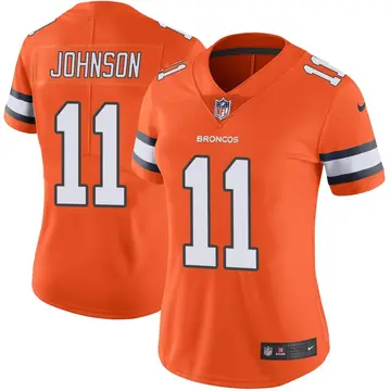 Nike Josh Johnson Women's Limited Denver Broncos Orange Color Rush Vapor Untouchable Jersey