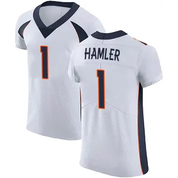 Nike KJ Hamler Men's Elite Denver Broncos White Vapor Untouchable Jersey