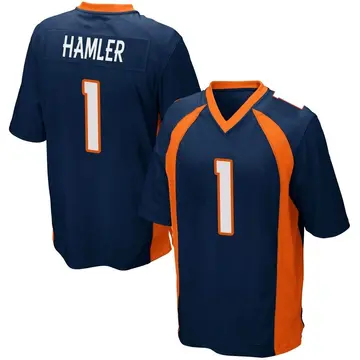 Nike KJ Hamler Men's Game Denver Broncos Navy Blue Alternate Jersey