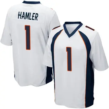 Nike KJ Hamler Men's Game Denver Broncos White Jersey