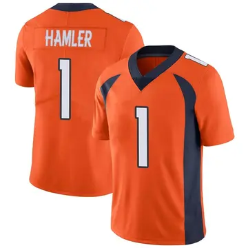Nike KJ Hamler Men's Limited Denver Broncos Orange Team Color Vapor Untouchable Jersey