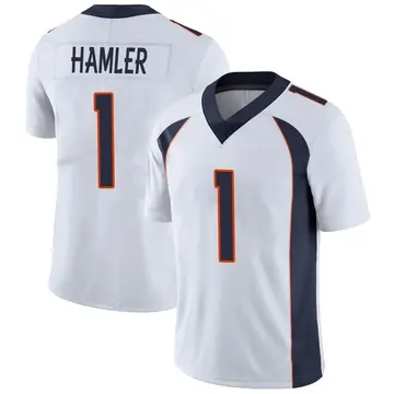 Nike KJ Hamler Men's Limited Denver Broncos White Vapor Untouchable Jersey