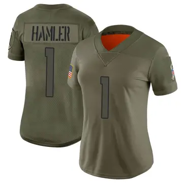 Nike KJ Hamler Women's Limited Denver Broncos Camo 2019 Salute to Service Jersey