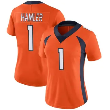 Nike KJ Hamler Women's Limited Denver Broncos Orange Team Color Vapor Untouchable Jersey