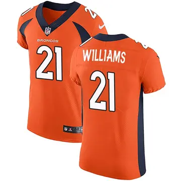 Nike K'Waun Williams Men's Elite Denver Broncos Orange Team Color Vapor Untouchable Jersey