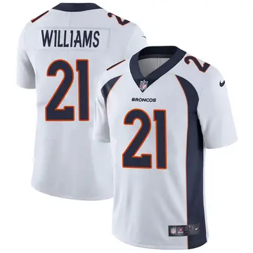 Nike K'Waun Williams Men's Limited Denver Broncos White Vapor Untouchable Jersey