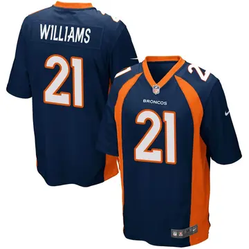 Nike K'Waun Williams Youth Game Denver Broncos Navy Blue Alternate Jersey
