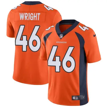 Nike Kadofi Wright Men's Limited Denver Broncos Orange Team Color Vapor Untouchable Jersey