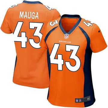 Nike Kana'i Mauga Women's Game Denver Broncos Orange Team Color Jersey