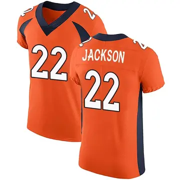Nike Kareem Jackson Men's Elite Denver Broncos Orange Team Color Vapor Untouchable Jersey