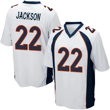 Nike Kareem Jackson Men's Game Denver Broncos White Jersey