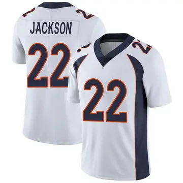 Nike Kareem Jackson Men's Limited Denver Broncos White Vapor Untouchable Jersey