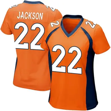 Nike Kareem Jackson Women's Game Denver Broncos Orange Team Color Jersey
