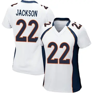 Nike Kareem Jackson Women's Game Denver Broncos White Jersey