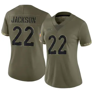 Nike Kareem Jackson Women's Limited Denver Broncos Olive 2022 Salute To Service Jersey