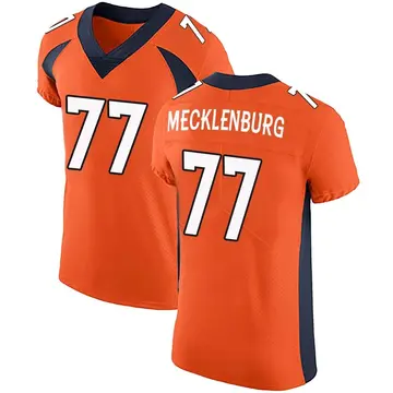 Nike Karl Mecklenburg Men's Elite Denver Broncos Orange Team Color Vapor Untouchable Jersey