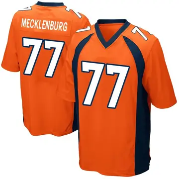 Nike Karl Mecklenburg Men's Game Denver Broncos Orange Team Color Jersey