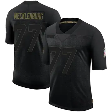 Nike Karl Mecklenburg Men's Limited Denver Broncos Black 2020 Salute To Service Jersey